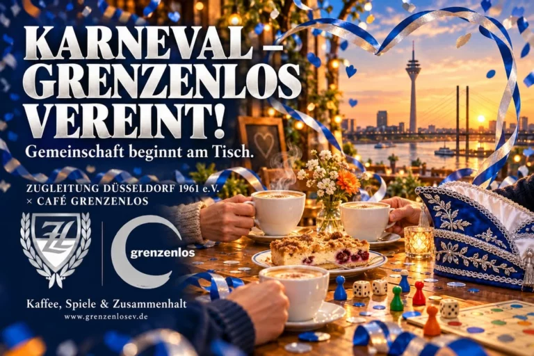 ☝️🫵👉 KARNEVAL – GRENZENLOS VEREINT: UNSER PARTNER CAFÉ GRENZENLOS ZEIGT, WIE DÜSSELDORF…